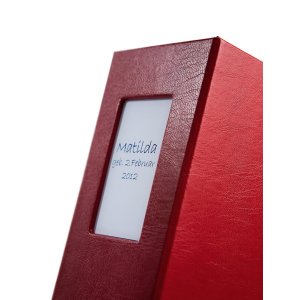 HNFD 1000 fotoalbum LONA bordeaux 34,5x33 cm 168 černých stran