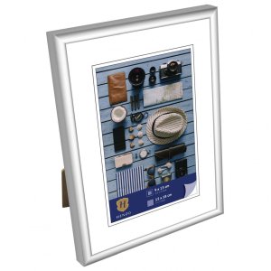 Plastový rám Napoli 13x18 cm stříbrný