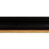 Dřevěný rám Walther Vigo 42x59,4 cm černý se zlatým okrajem čiré sklo