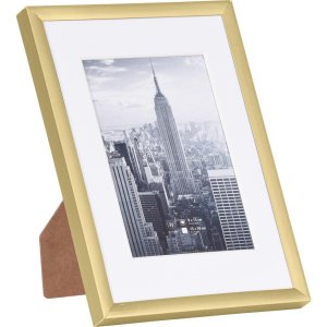 Henzo hliníkový rám Manhattan zlatý 13x18 cm s paspartou 9x13 cm
