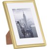 Henzo hliníkový rám Manhattan zlatý 13x18 cm s paspartou 9x13 cm