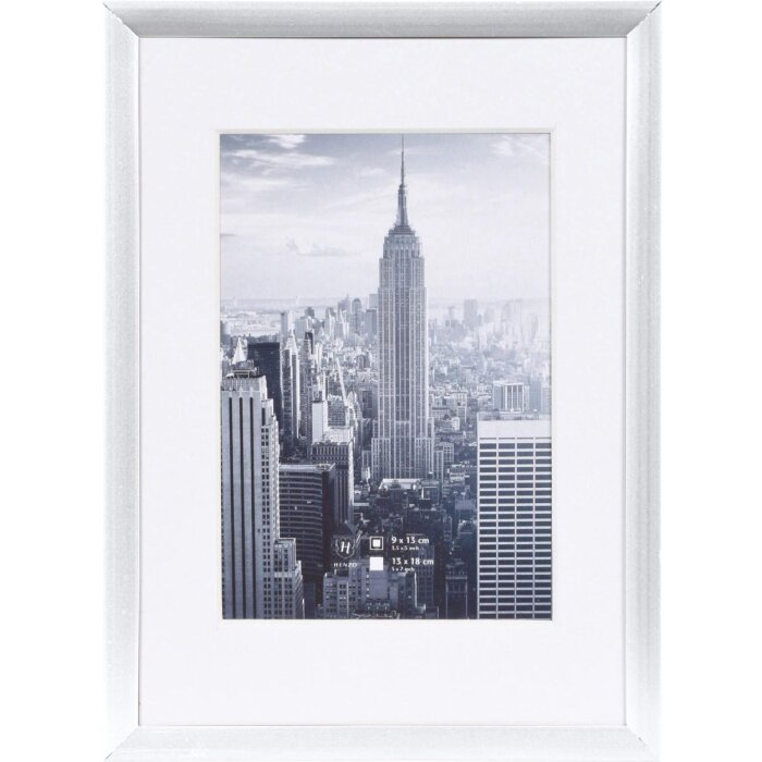 Henzo rám na obrázky hliníkový rám 13x18 cm Manhattan stříbrný