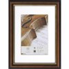 Dřevěný rám Henzo Verona 13x18 cm tmavě hnědý s paspartou a stojanem