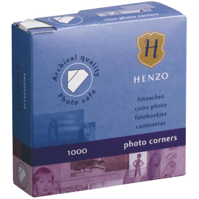 Henzo foto rohy 1000 foto rohů v kartonovém zásobníku