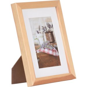 Dřevěný rám Henzo JARDIN přírodní 15x20 cm s paspartou 10x15 cm