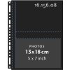 Henzo 16.156.08 Einlageblätter für 13x18 cm Fotos 10 Blatt schwarz 230x297 mm