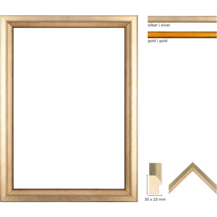 Dřevěný rám Walther Cartagena 7x10 cm až 70x100 cm normální sklo a antireflexní sklo