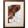 Dřevěný rám Henzo Verona 20x28 cm tmavě hnědý s paspartou 13x18 cm