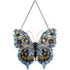 Clayre & Eef 5LL-6236 Okenní obraz Tiffany Butterfly Blue 40x60 cm