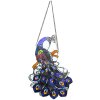 Clayre & Eef 5LL-6238 Okenní obraz Tiffany Peacock Blue 35x70 cm