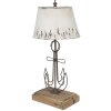 Clayre & Eef 5LMC0016 Stolní lampa béžová, hnědá Ø 35x79 cm