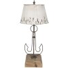 Clayre & Eef 5LMC0016 Stolní lampa béžová, hnědá Ø 35x79 cm
