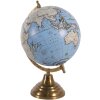 Clayre & Eef 64908 Globe Deco Modrá, šedá, béžová 22x22x33 cm