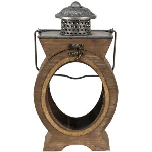 Clayre & Eef 64954 Lucerna hnědá 29x5x34 cm