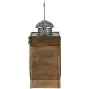 Clayre & Eef 64954 Lucerna hnědá 29x5x34 cm