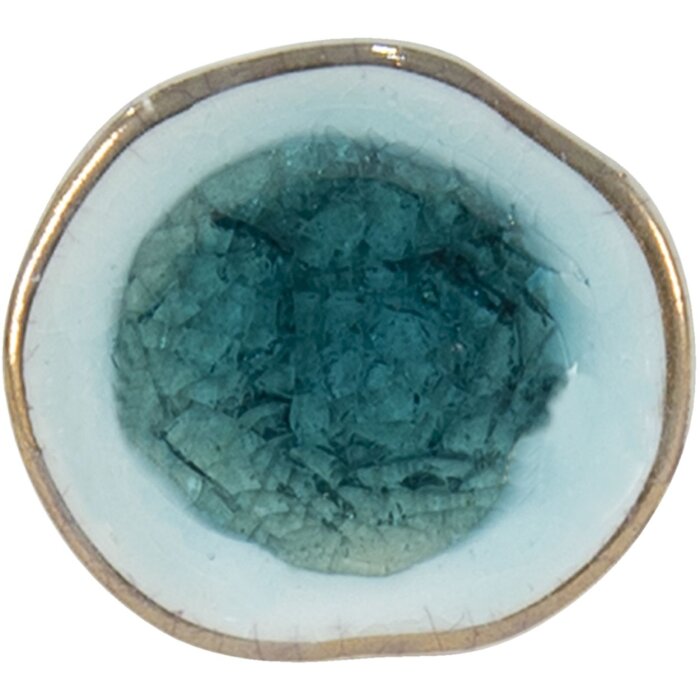 Clayre & Eef 64990 Dveřní klika modrá Ø 4 cm