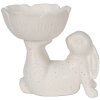 Clayre & Eef 6CE1429 Dekorativní králík bílý 15x11x14 cm