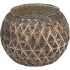 Clayre & Eef 6GL3904 Svícen stříbrný Ø 17x17 cm
