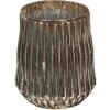 Clayre & Eef 6GL3907 Svícen stříbrný Ø 18x21 cm