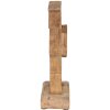 Clayre & Eef 6H2153 Dekorativní králík hnědý, modrý 12x6x22 cm