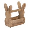 Clayre & Eef 6H2157M Dřevěná krabička Rabbit Brown 16x10x20 cm
