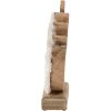 Clayre & Eef 6H2162M Dekorativní kohout bílý, hnědý 15x5x19 cm