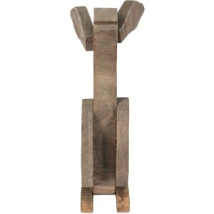 Clayre & Eef 6H2194 Dekorativní králík hnědý 23x11x33 cm