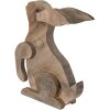 Clayre & Eef 6H2194 Dekorativní králík hnědý 23x11x33 cm