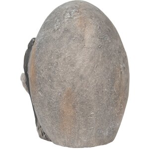 Clayre & Eef 6MG0022 Dekorativní vajíčko šedé 33x25x21 cm