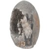 Clayre & Eef 6MG0022 Dekorativní vajíčko šedé 33x25x21 cm