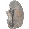 Clayre & Eef 6MG0022 Dekorativní vajíčko šedé 33x25x21 cm
