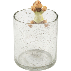 Clayre & Eef 6PR3532 Dekorativní králík zelený, hnědý 5x5x9 cm