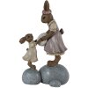 Clayre & Eef 6PR3537 Dekorativní králík růžová, béžová 10x6x17 cm
