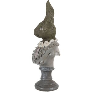 Clayre & Eef 6PR3544 Dekorativní králík béžová, hnědá, šedá 12x12x32 cm
