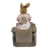 Clayre & Eef 6PR3554 Dekorativní králík traktor pták 13x7x12 cm Polyresin