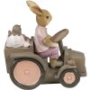 Clayre & Eef 6PR3554 Dekorativní králík traktor pták 13x7x12 cm Polyresin