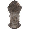 Clayre & Eef 6PR3621 Dekorativní Buddha hnědý, bílý 12x9x22 cm