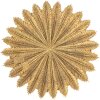 Clayre & Eef 6PR4775 Dekorativní miska zlaté barvy Ø 20x2 cm