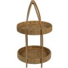 Clayre & Eef 6RO0559 Víceúrovňový stůl 2 úrovně Hnědá Ø 30x54 cm
