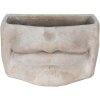 Clayre & Eef 6TE0389L Květináč do interiéru Mouth Grey 26x16x16 cm