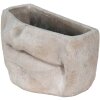 Clayre & Eef 6TE0389L Květináč do interiéru Mouth Grey 26x16x16 cm