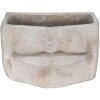 Clayre & Eef 6TE0389S Květináč do interiéru Ústa šedá 21x13x14 cm