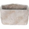Clayre & Eef 6TE0389S Květináč do interiéru Ústa šedá 21x13x14 cm