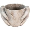 Clayre & Eef 6TE0391L Květináč do interiéru béžový 25x18x17 cm