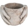 Clayre & Eef 6TE0391S Květináč do interiéru béžový 21x16x15 cm