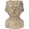 Clayre & Eef 6TE0440 Květináč do interiéru šedý, hnědý 17x16x25 cm