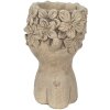 Clayre & Eef 6TE0440 Květináč do interiéru šedý, hnědý 17x16x25 cm