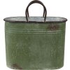 Clayre & Eef 6Y4773 Květináč do interiéru zelený, hnědý 36x18x25 - 30x15x23 cm