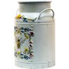Clayre & Eef 6Y4774 Dekorace Džbán na mléko Kov Ø 19x28 cm Venkovský styl Bílá