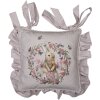 Clayre & Eef HBU25 Povlak na polštářek Sedací polštářek růžový, béžový 40x40 cm